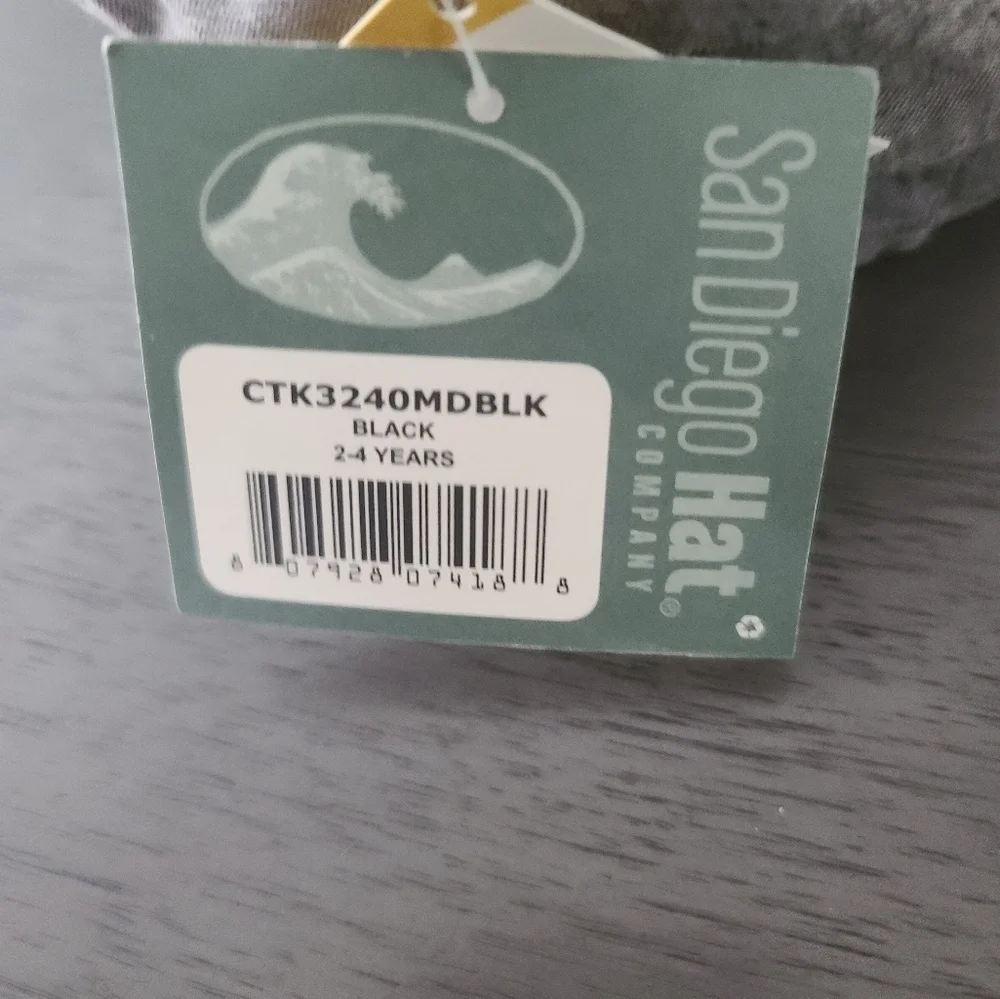 San Diego Hat Co Boys Gray Patchwork Cap NWT 2–4